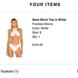 Frankies bikini small white